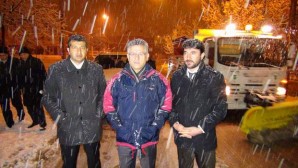 Yozgat’ta etkili olan kar yağışı kenti beyaza büründü