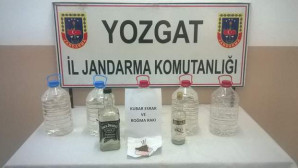 Yozgat Jandarmadan kaçak içki operasyonu