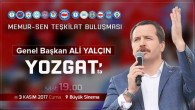 Memur Sen Genel Başkanı Yalçın, Yozgat’ta teşkilatı ile buluşacak