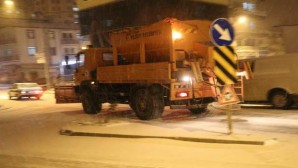 Yozgat’ta dün gece kar ve tipi etkili oldu