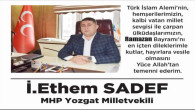 MHP Milletvekili Ethem Sedef Yozgat halkının bayramını kutladı
