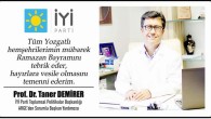 İYİ Parti’li Prof Dr Taner Demirer Yozgat halkının bayramını kutladı