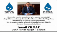 DEVA Partisi Yozgat İl Başkanı İsmail Yılmaz Yozgat halkının bayramını kutladı