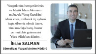 Sürmeligaz Yozgat İşletme Müdürü Salman’dan kandil mesajı
