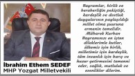 MHP Yozgat Milletvekili Sedef’ten bayram mesajı