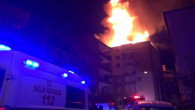 Yozgat’ta iki sitenin çatısı yandı, binalarda oturanlar tahliye edildi