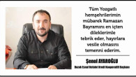 Bozok Esnaf Kefalet Kredi Kooperatif Başkanı Şenol Ayaroğlu Yozgat halkının bayramını kutladı
