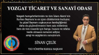Yozgat TSO Başkanı Çelik’ten bayram mesajı