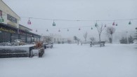 Kar yağışı kenti beyaza bürüdü
