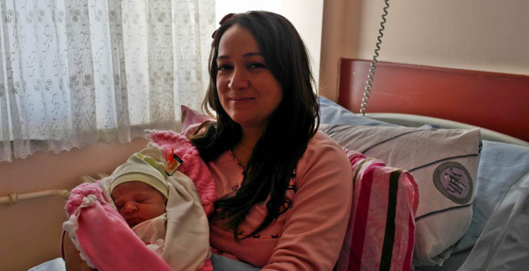Yozgat’ta yılın ilk bebeği Gökçe oldu