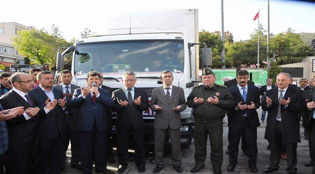 Yozgat’tan Güneydoğu’daki güvenlik güçlerine TIR dolusu hediye