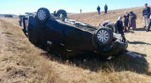 Otomobil şarampole uçtu: 1 ölü, 5 yaralı