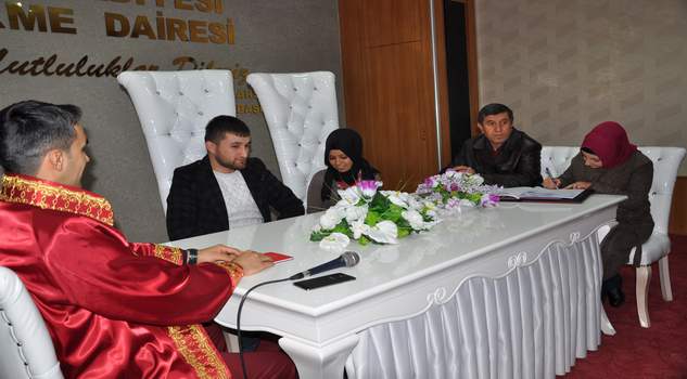 Yozgat’ta 14 Şubat’ta 3 çiftin nikahı kıyıldı