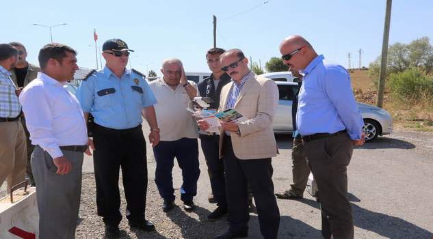 Vali Yurtnaç, Trafik ekiplerinin ‘drone’li uygulamasını yerinde inceledi