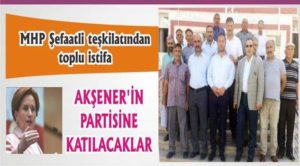 MHP Şefaatli İlçe Teşkilatında toplu istifa