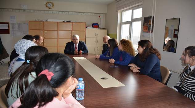 İl Milli Eğitim Müdürü Yazıcı, okul ziyaretlerini sürdürüyor