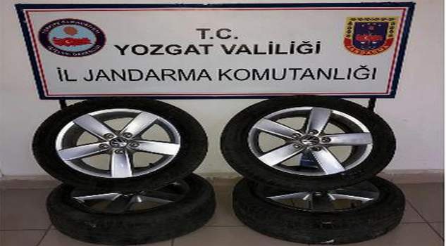 Yozgat’ta lastik ve jant hırsızları tutuklandı