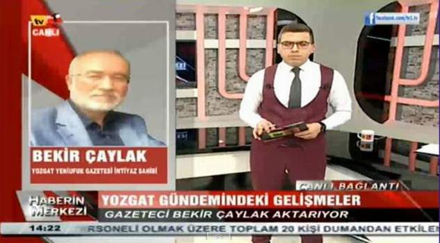Bekir Çaylak, Kayseri TV1’e Yozgat’ın haftalık gündemini değerlendirdi