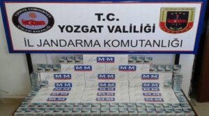 Yozgat’ta 330 paket kaçak sigara ele geçirildi