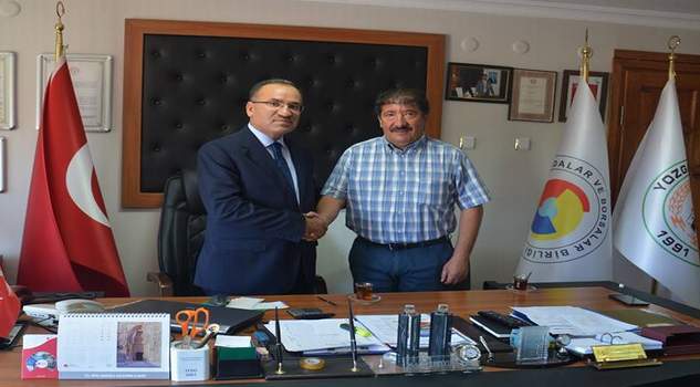 Bozdağ’dan Ticaret Borsası Başkanı Erkekli’ye ziyaret