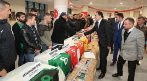 Amatör Spor kulüplerine malzeme dağıtımı yapıldı