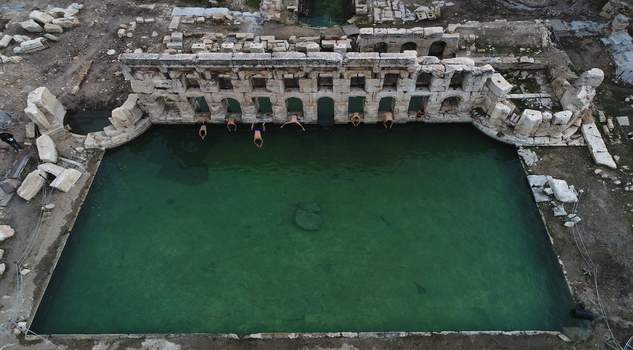 Sarıkaya Roma Hamamı AA’nın yılın fotoğrafları arasında