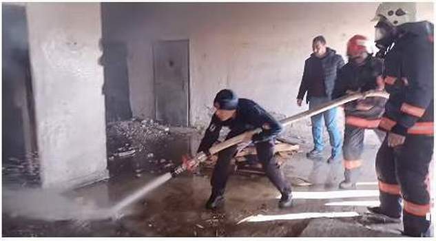 Yerköy Belediyesi İtfaiye ekibinden yangın tatbikatı