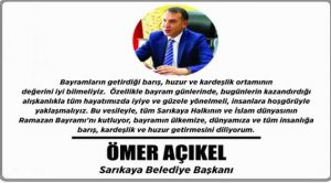Sarıkaya Belediye Başkanı Açıkel Yozgat halkının bayramını kutladı