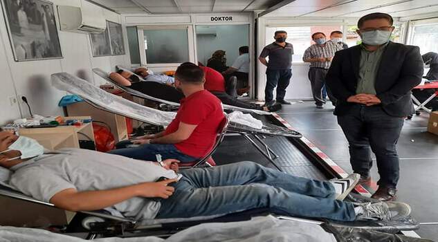 AK Parti Yerköy İlçe Teşkilatından kan bağışı