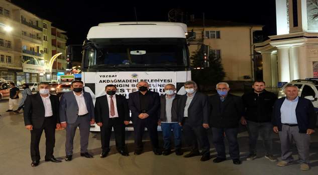 Akdağmadeni Belediyesi Yardım TIR’ı yola çıktı