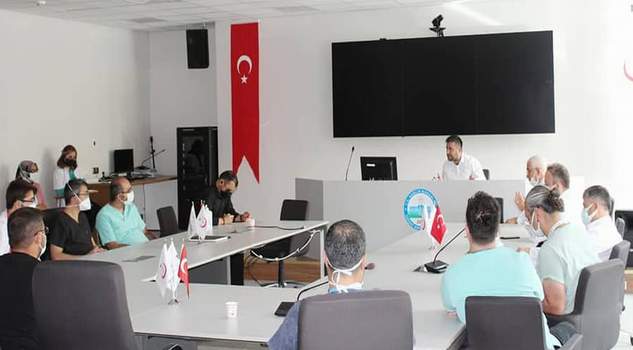 Şehir Hastanesinde Pandemi toplantısı yapıldı