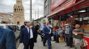 Sedef, Yerköy’de esnaf ve vatandaşları ziyaret etti