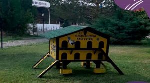 Sarıkaya Belediyesinden sokak hayvanlarına beslenme kulübesi