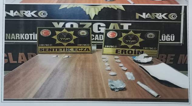 Yozgat’ta uyuşturucu operasyonunda 1 kişi tutuklandı