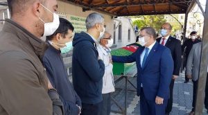 Vali Polat, Şehit babası Şahin’in cenazesine katıldı