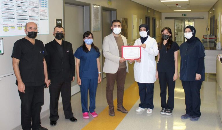 Başhekim Kozan’dan teşekkür belgesi