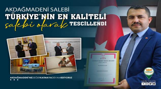 Akdağmadeni Salebi patenti alındı
