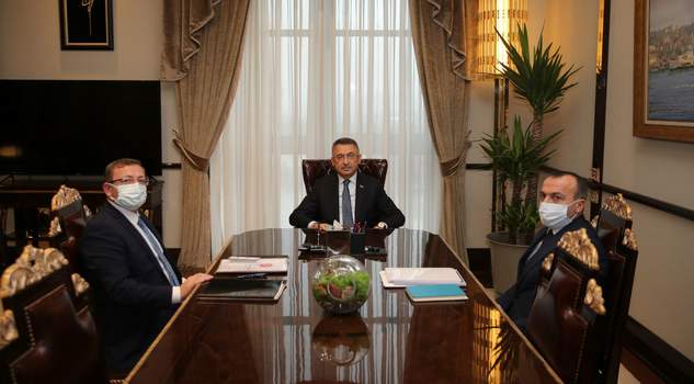 Vali Polat’tan Cumhurbaşkanı Yardımcısı Oktay’a ziyaret