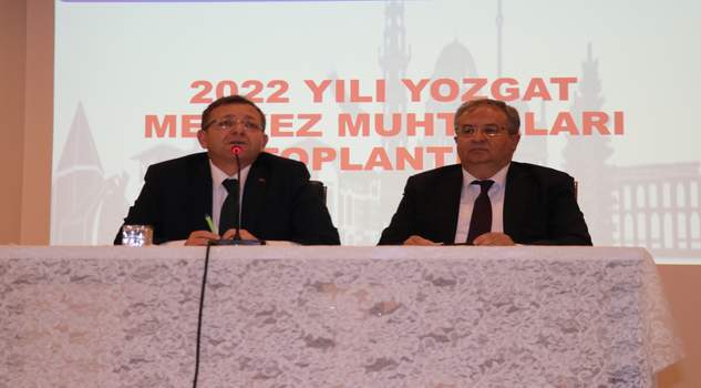 Vali Polat, muhtarlarla toplantı yaptı