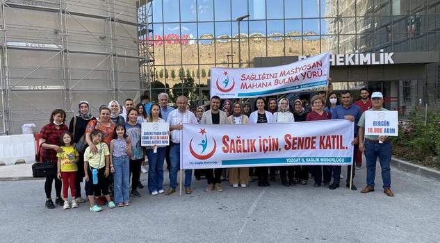 Sağlıklı yaşam için yürüdüler