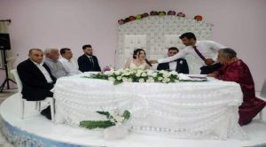 Turan ve Ünal ailesinin mutlu günü