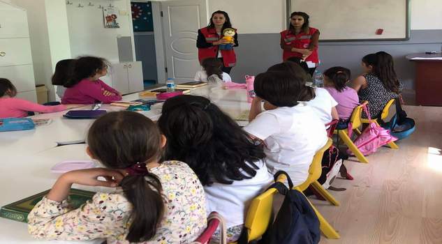 Çocuklara mahremiyet eğitimi verildi