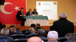 Vali Polat, Aydıncık’ta muhtarlarla bir araya geldi