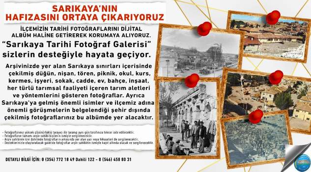 Sarıkaya’nın hafızası fotoğraflarla tanıtılacak