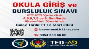 Ücretsiz okula giriş ve bursluluk sınavı