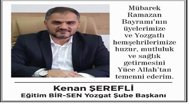 Şerefli Yozgat halkının bayramını kutladı