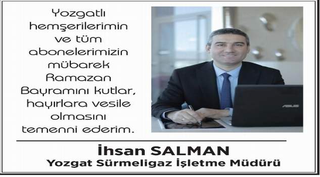 Salman Yozgat halkının bayramını kutladı