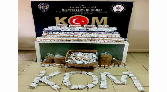 36 bin tütün dolu makaron ele geçirildi