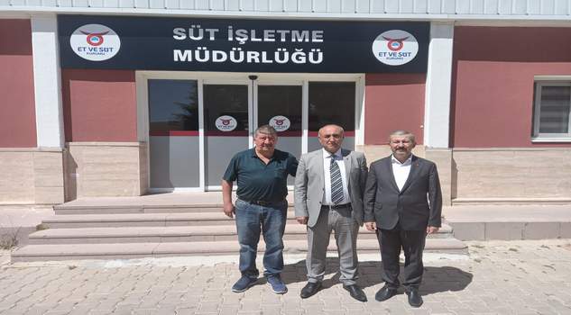 Başkan Alakoç ve Erkekli’den Et Süt Kurumuna ziyaret