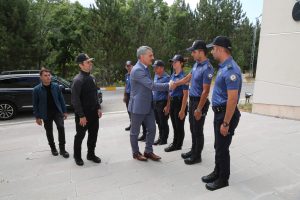 Vali Özkan, POMEM Müdürü Kişi ve Rektör Yaşar ile bir araya geldi